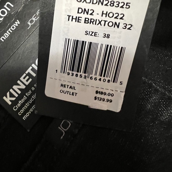 Joe’s the Brixton Straight and narrow Men Jeans Size 38x31 - Picture 7 of 8